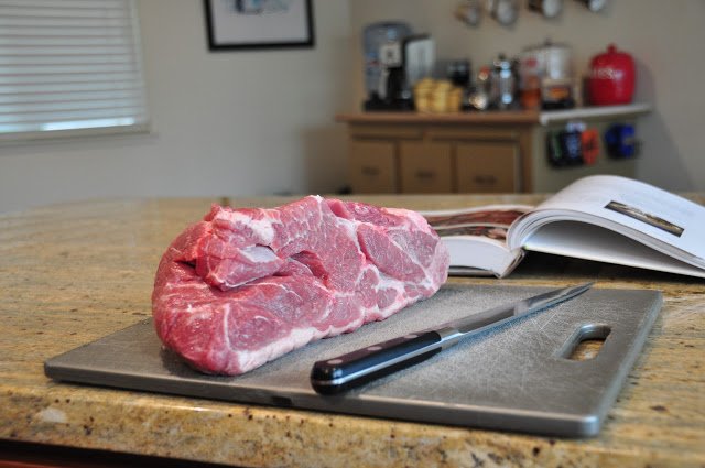 butterflying a pork shoulder